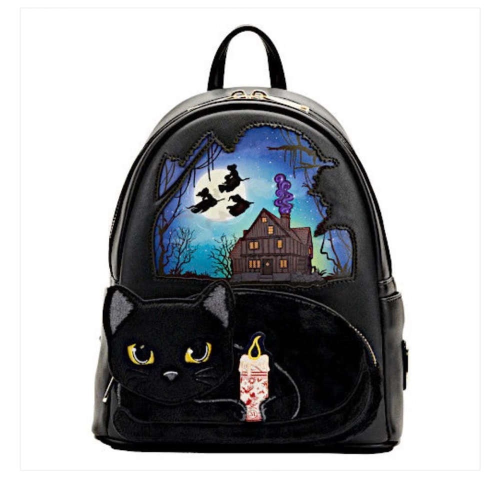 Loungefly Hocus Pocus Binx Pocket Mini Backpack NWOT